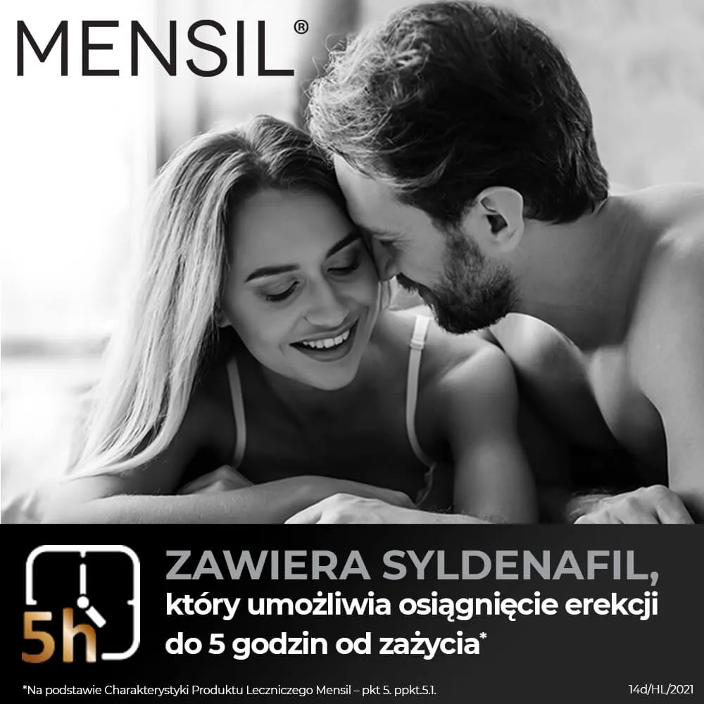 Mensil, 25 mg, tabletki na erekcję, 4 tabletki 