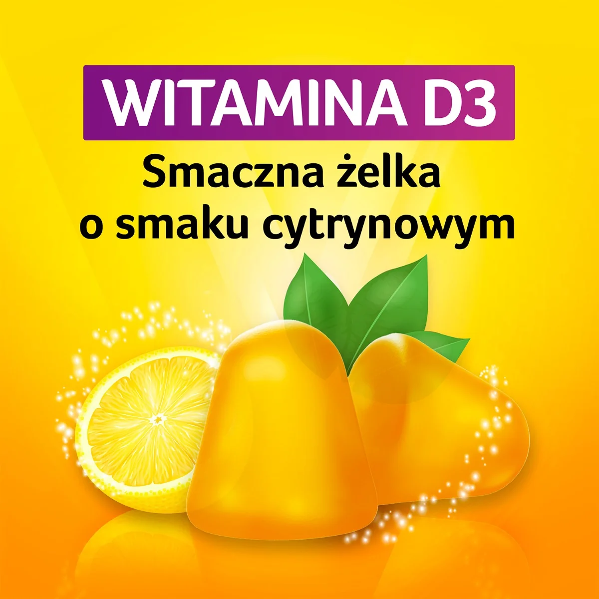 Vigantoletten MAX smaku cytrynowy, 60 żelek