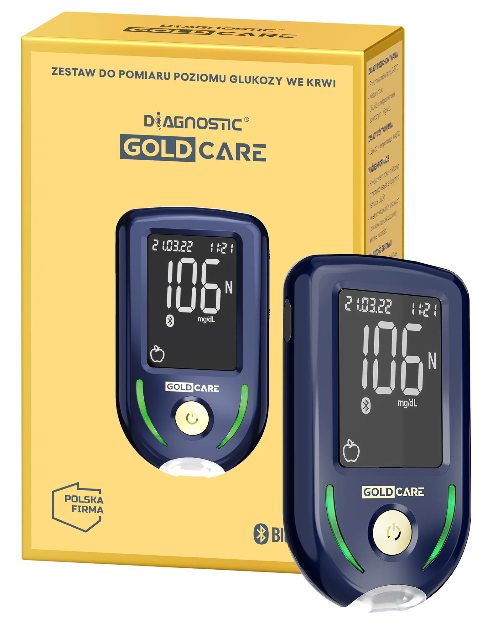 Diagnostic Gold Care zestaw do pomiaru glukozy we krwi