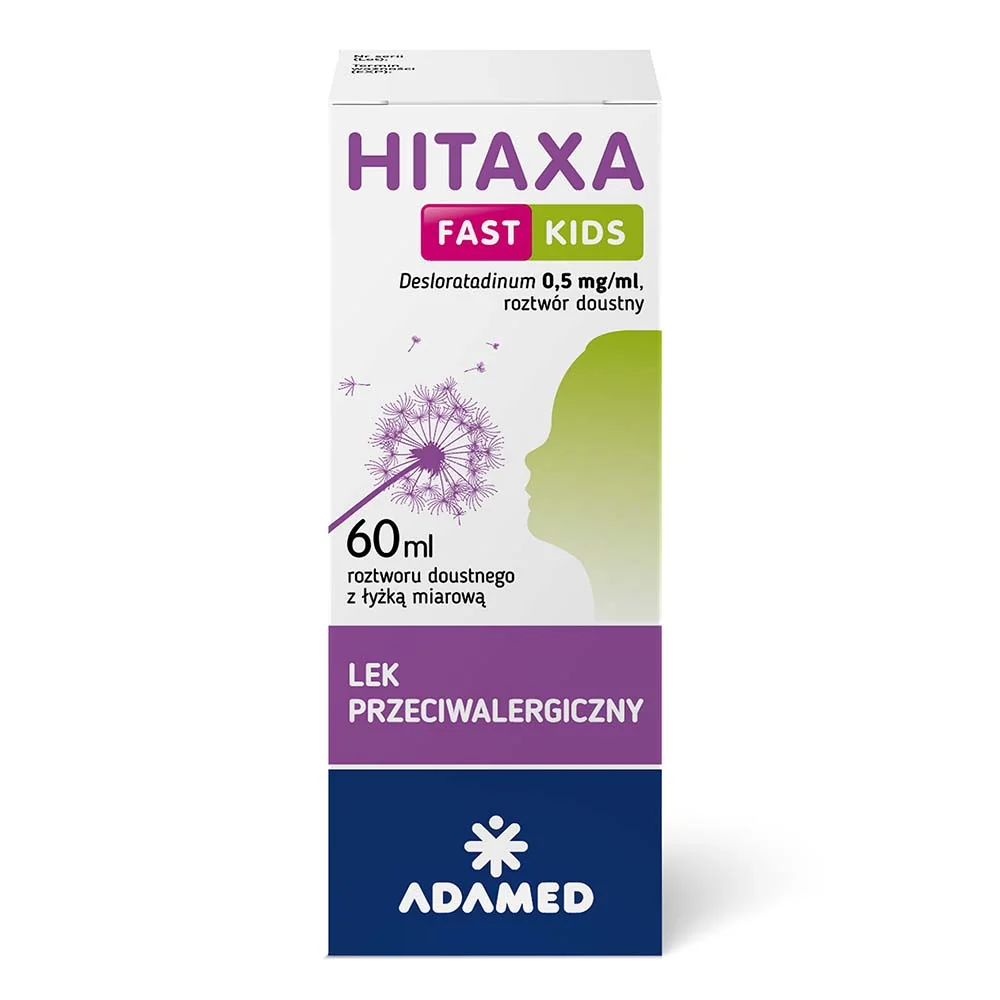 Hitaxa Fast Kids 500 mcg/ml roztwór doustny, 60 ml
