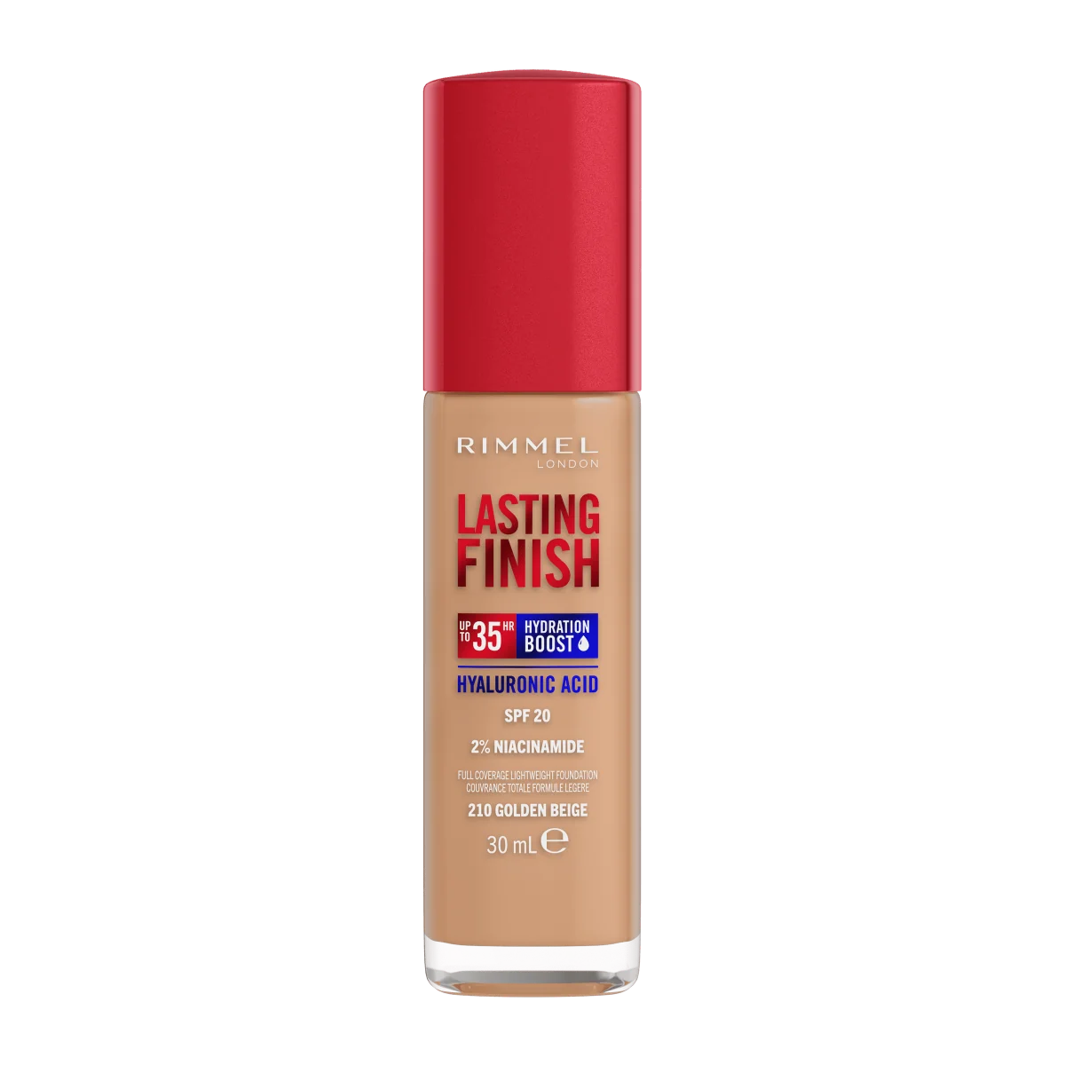 Rimmel Lasting Finish Foundation Podkład do twarzy nr 210 Golden Beige, 30 ml