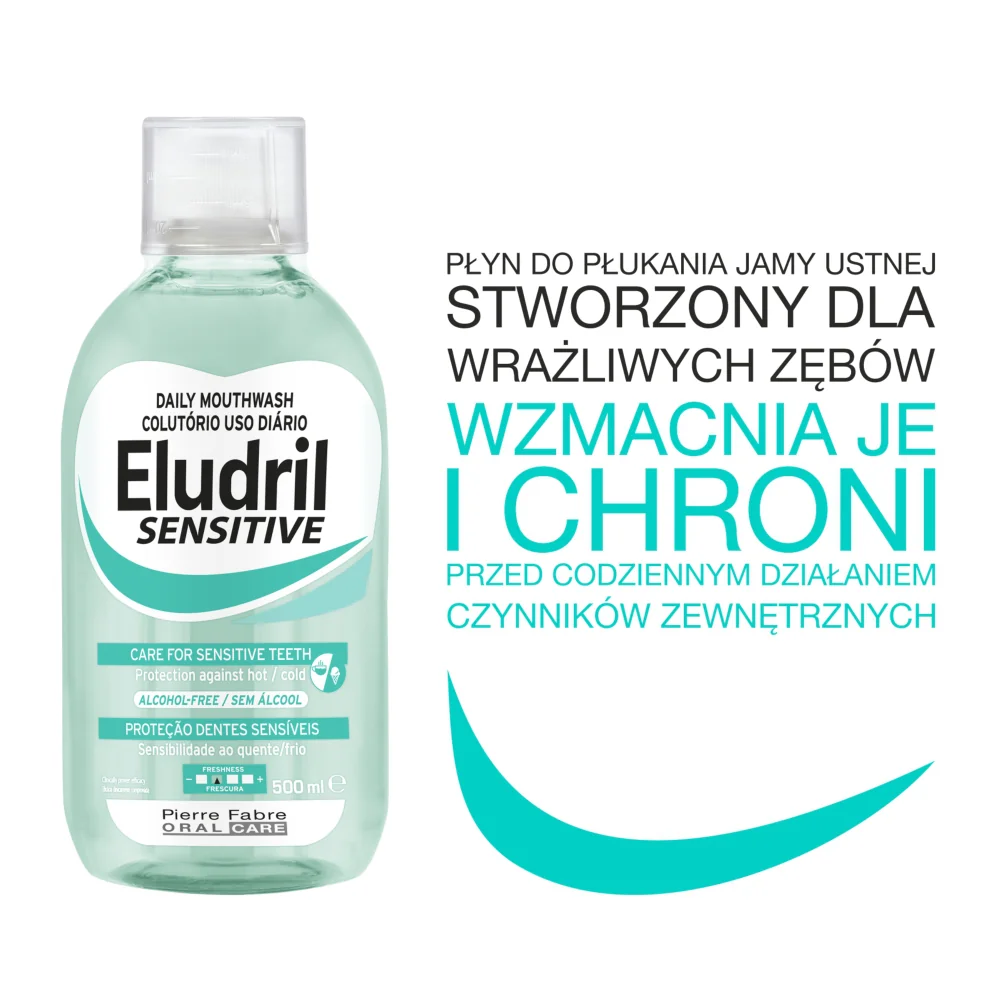 Eludril Sensitive płyn do płukania jamy ustnej, 500 ml