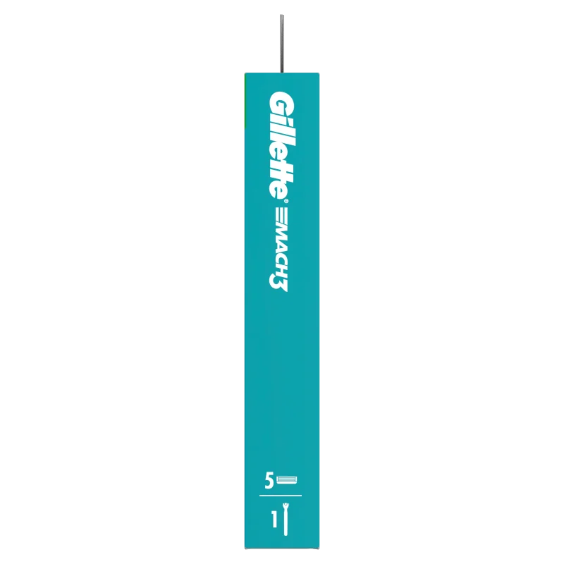 Gillette Mach3 Charcoal maszynka do golenia z 5 wymiennymi ostrzami dla mężczyzn, 1 szt.