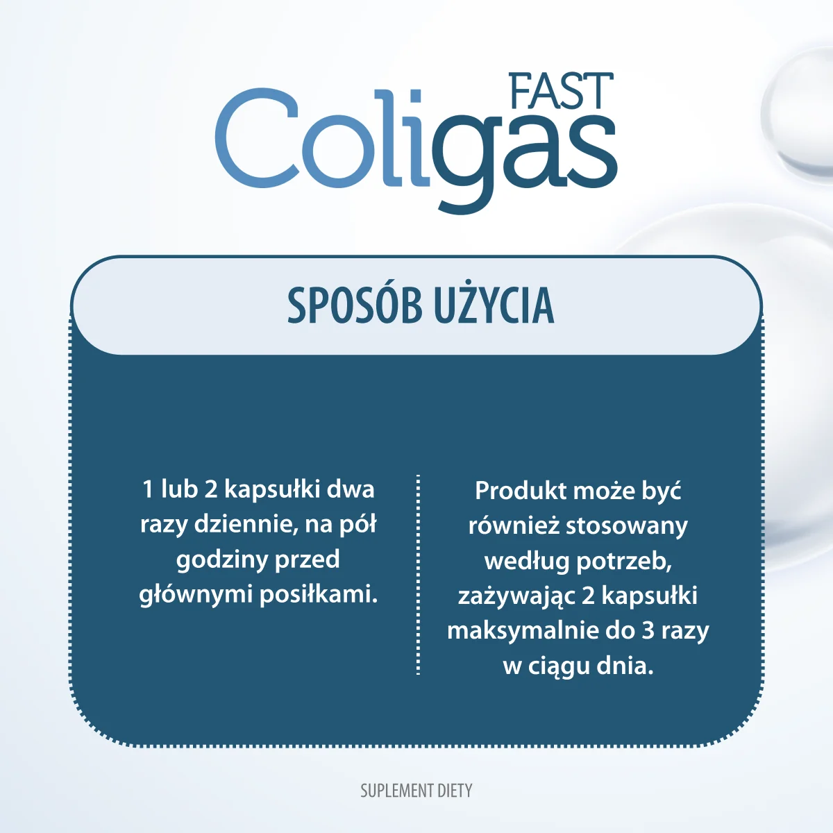 Coligas Fast suplement diety, 30 kapsułek