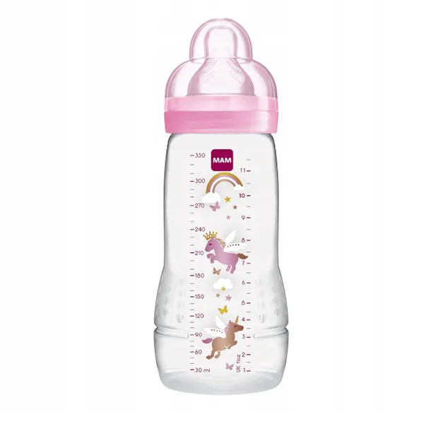 MAM, butelka Baby Bottle Fairytale, ze smoczkiem o szybkim przepływie, powyżej 4 miesiąca, 330 ml