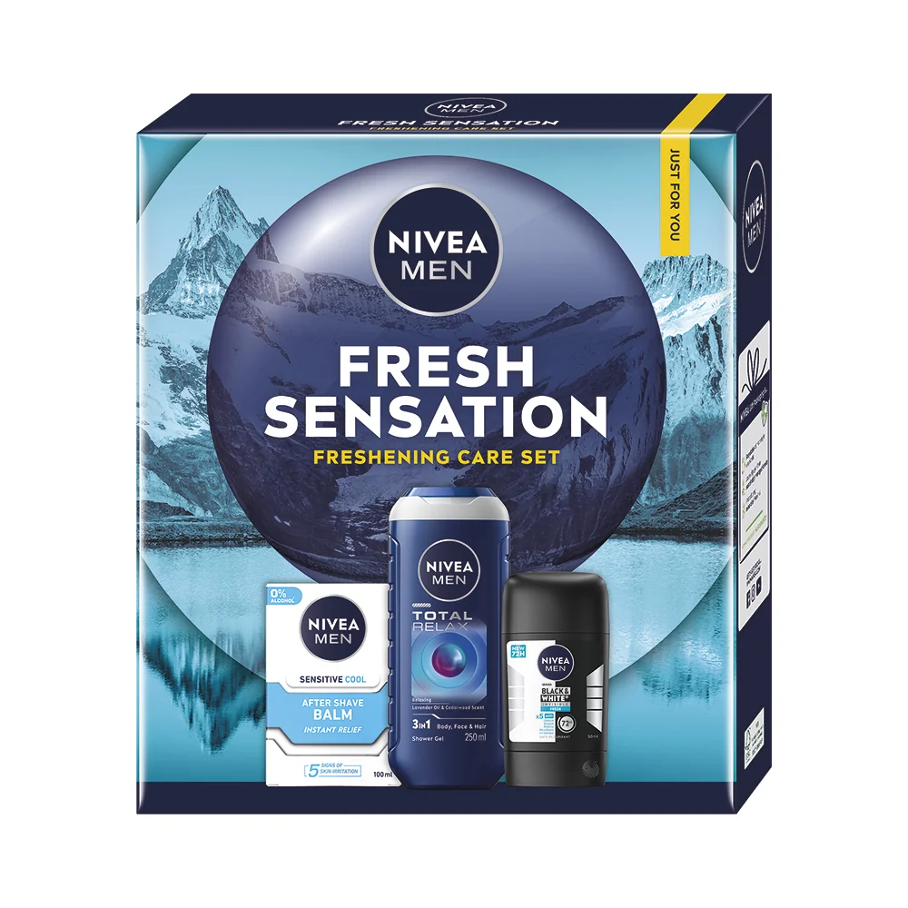 Nivea Men Fresh Sensation Zestaw żel pod prysznic, 250 ml + balsam po goleniu, 100 ml + antyperspirant, 50 ml