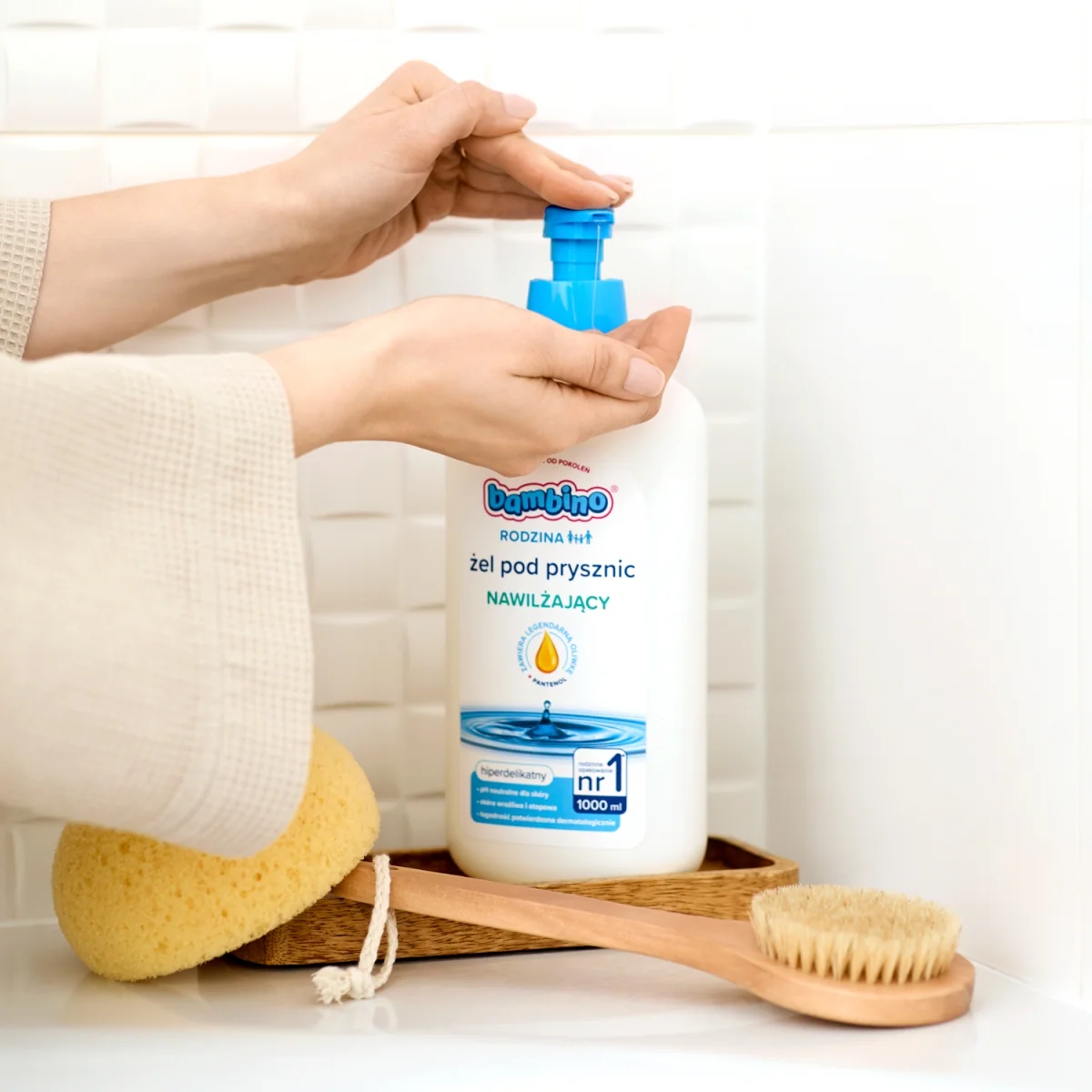 Bambino Rodzina nawilżający żel pod prysznic, 1000 ml