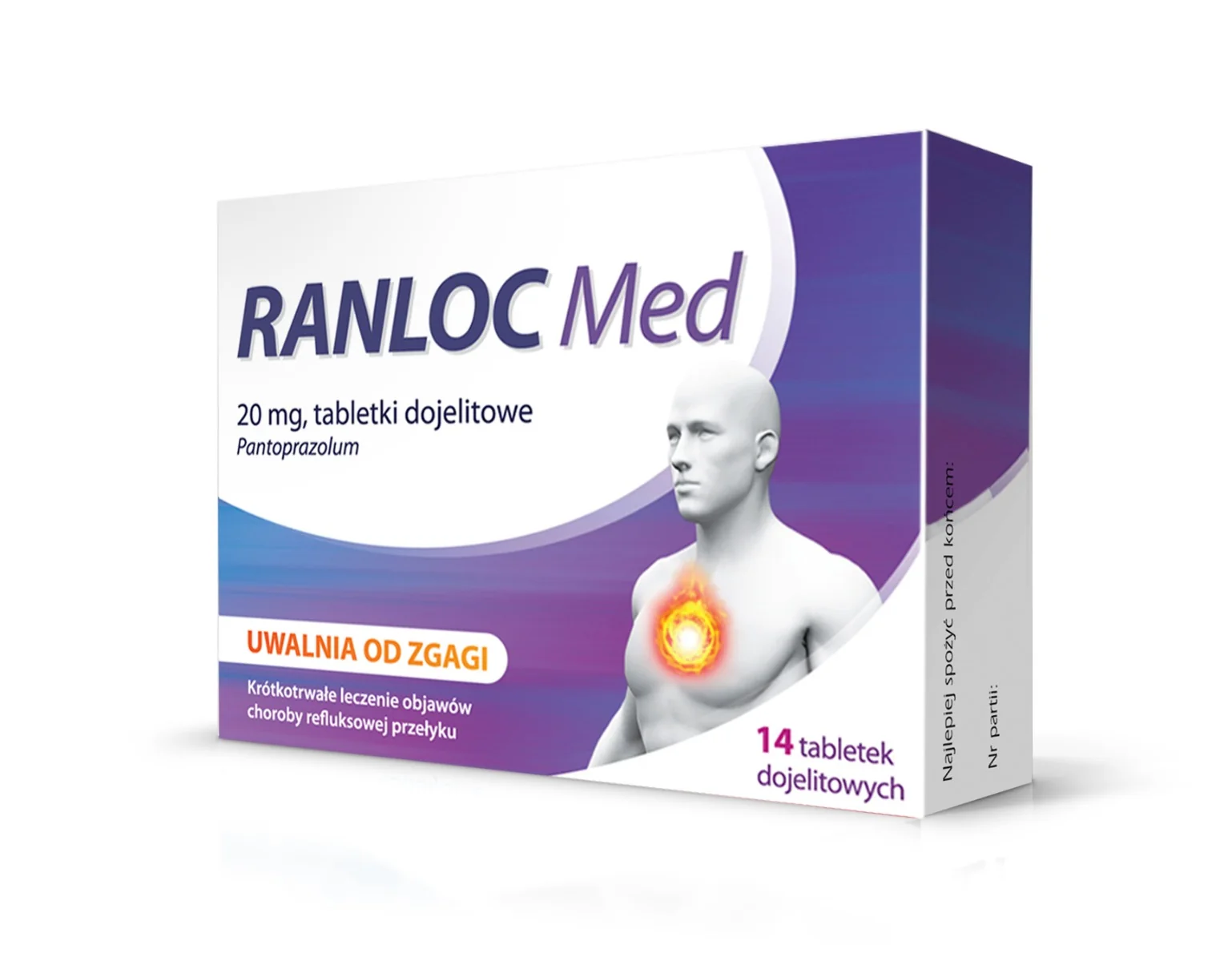 Ranloc Med 20 mg, 14 tabletek dojelitowych