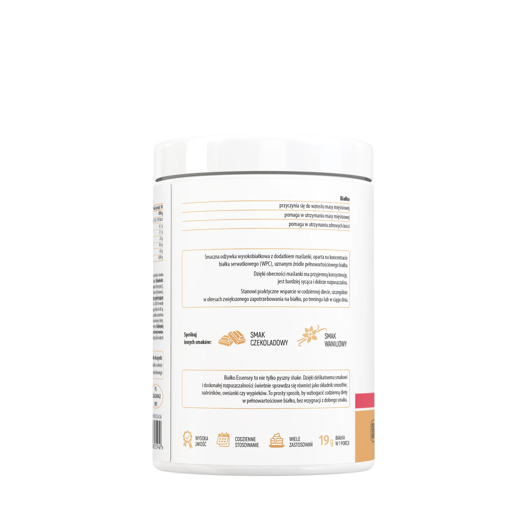 Essensey Whey Protein Premium o smaku truskawkowym, proszek, 300 g