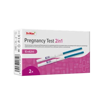 Pregnancy Test 2in1 Dr.Max, test ciążowy paskowy, 2 sztuki 