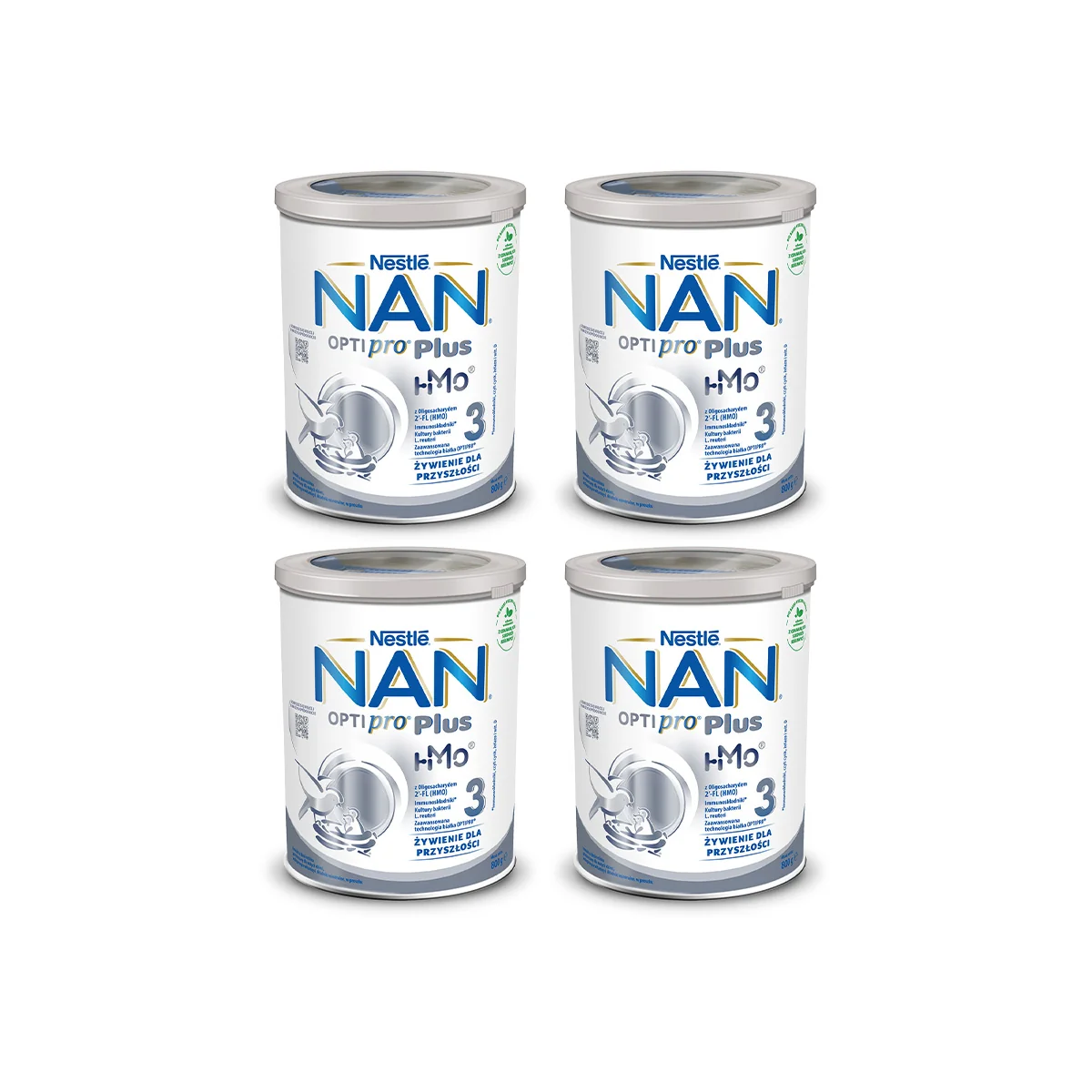 Nestle NAN Optipro Plus 3 HM-O 4x800 g, mleko modyfikowane powyżej 1 roku