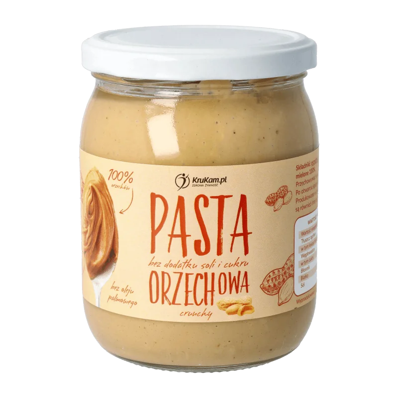 KruKam pasta orzechowa crunchy, 500 g