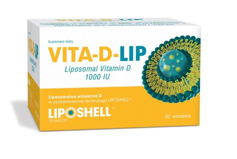 Vita-D-Lip Liposomal Vitamin D 1000 IU, suplement diety, 30 saszetek 