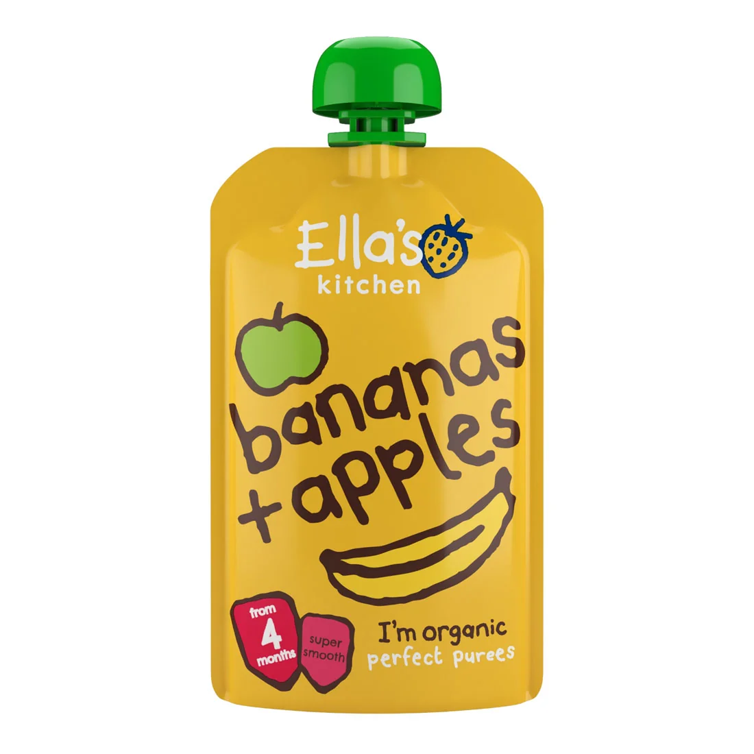 Ella's Kitchen BIO jabłko i banan, 120 g