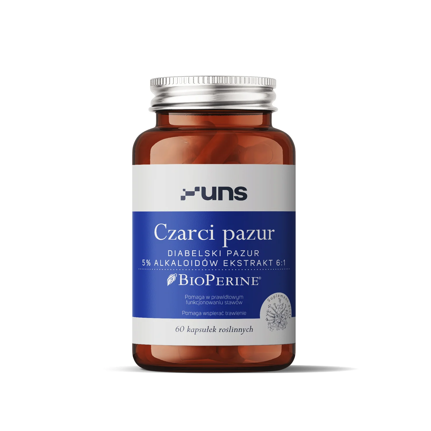 UNS Czarci pazur + BioPerine® 60 wege kapsułek