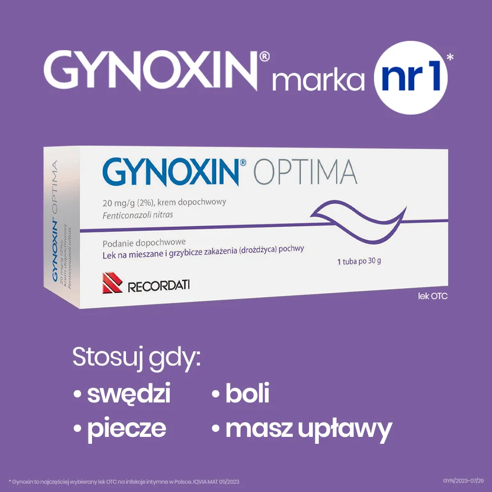 Gynoxin, 0,02 g/g, krem dopochwowy, 30 g 