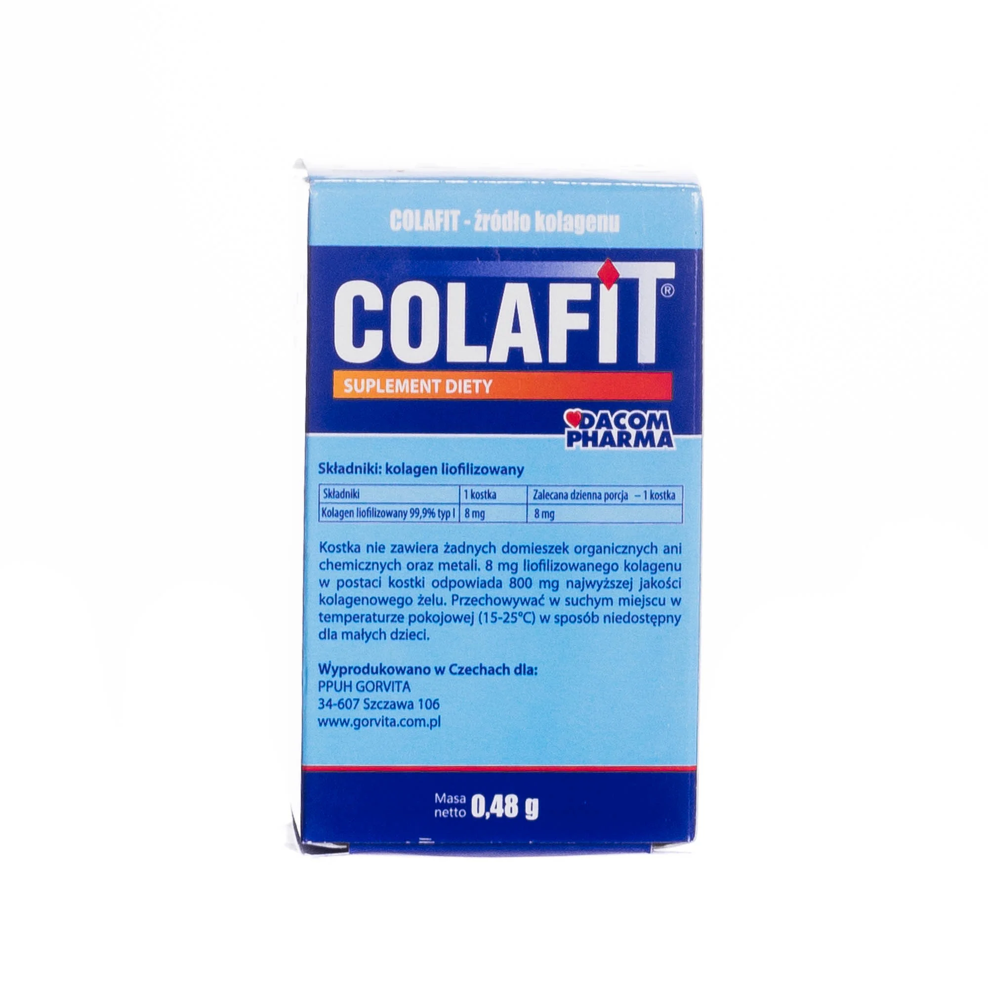 Colafit 8 mg, suplement diety, 60 kostek