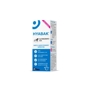 Hyabak, nawilżające krople do oczu, bez konserwantów, 10 ml