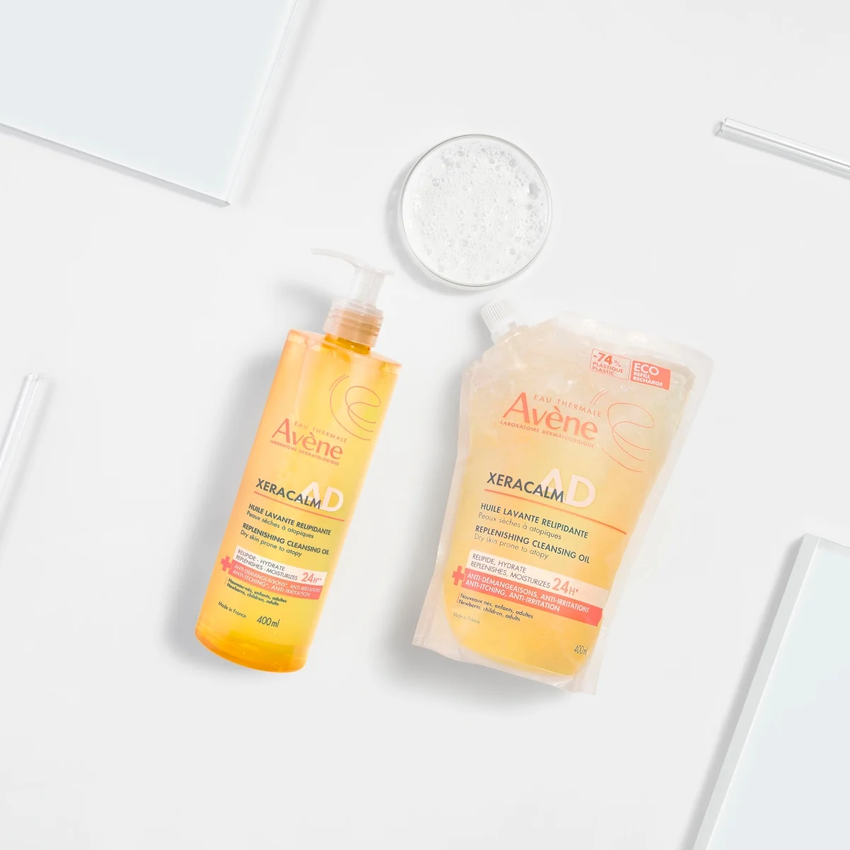 Avène XeraCalm A.D. olejek oczyszczający do mycia, 400 ml