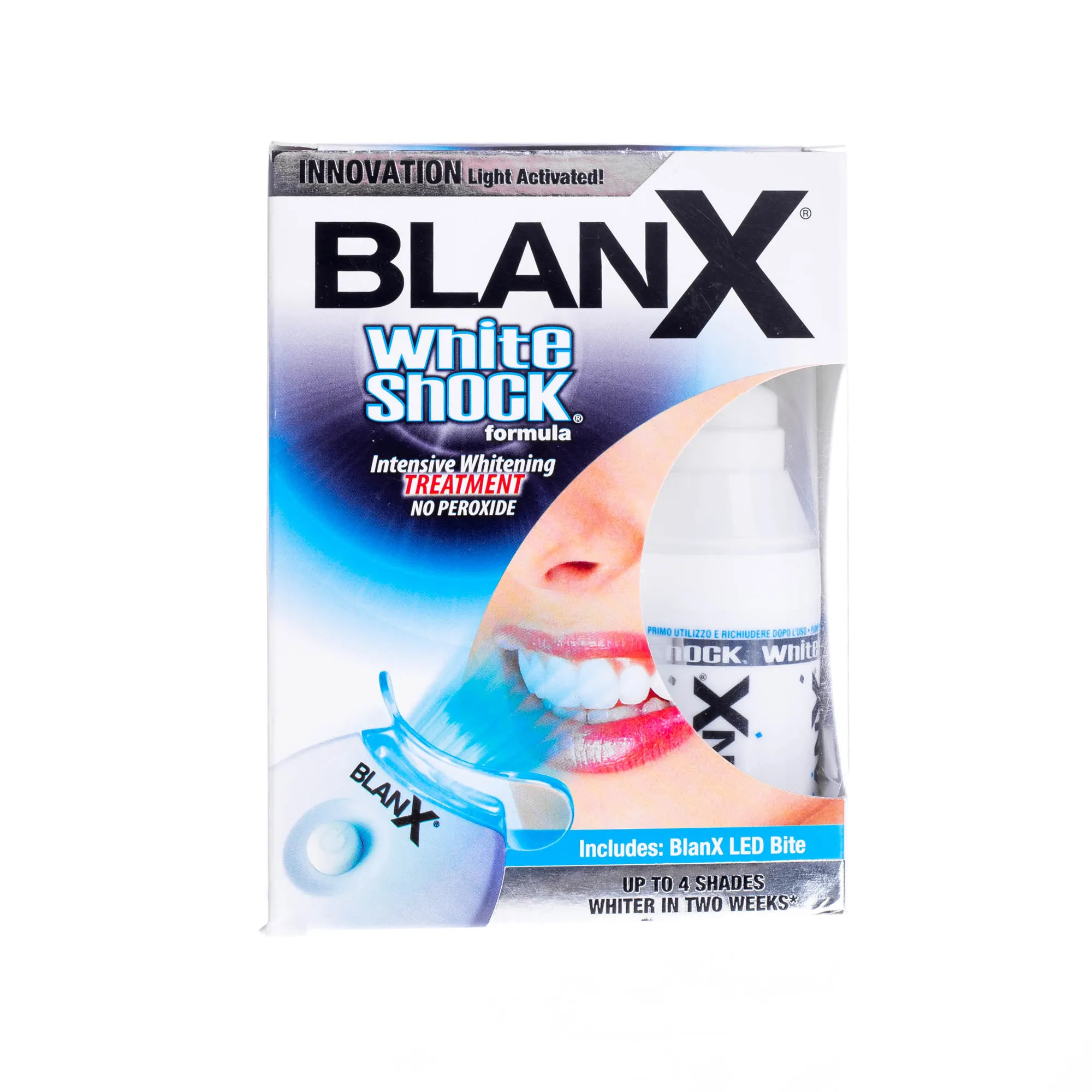 BlanX White Shock pasta do zębów intensywnie wybielająca  30ml + BlanX Led Bite