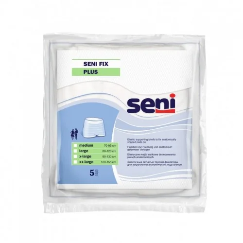 Seni Fix Plus majtki siatkowe wielorazowe, medium 70-95 cm, 5 szt.