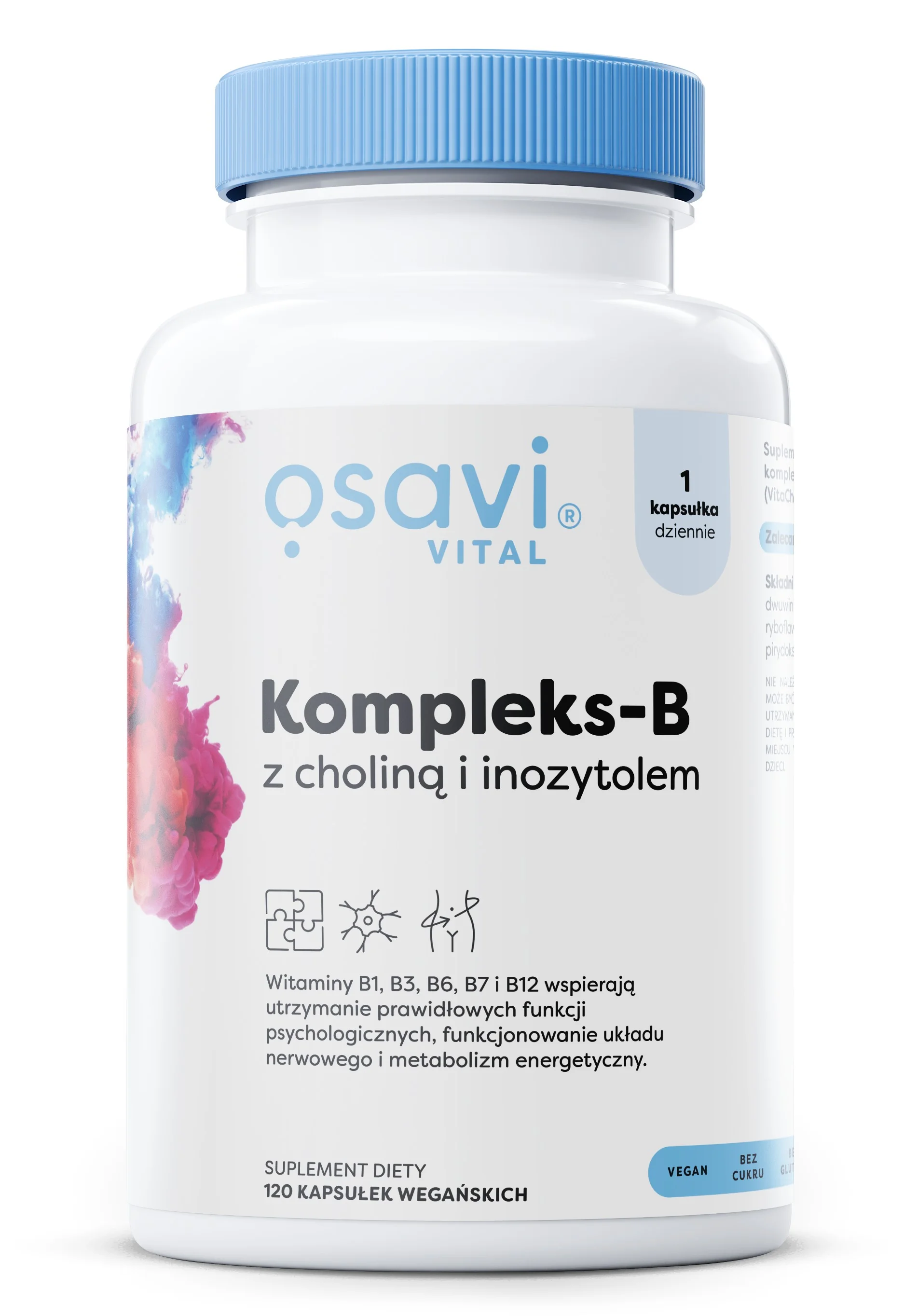 Osavi Kompleks-B z Choliną i Inozytolem 120 kapsułek wegańskich
