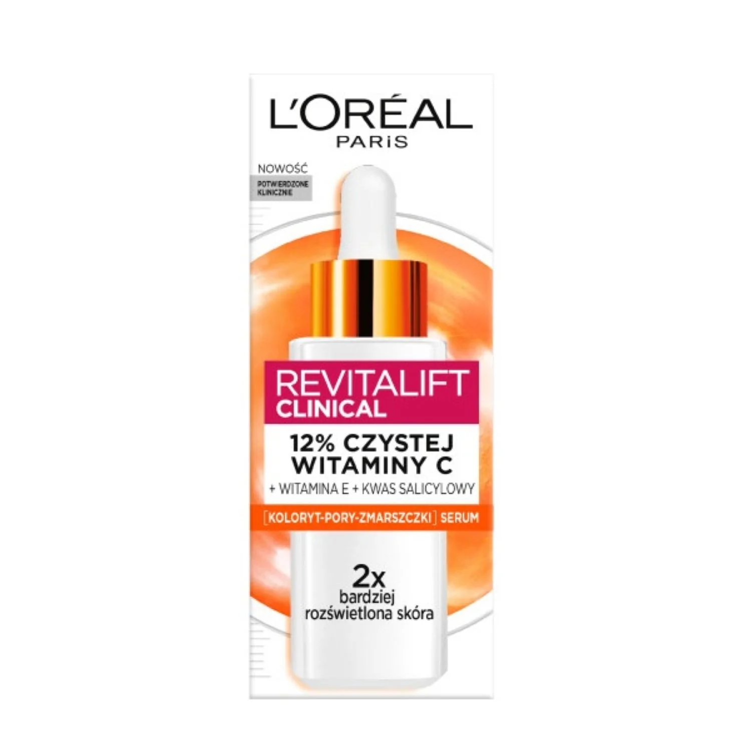 Revitalift Clinical rozświetlające serum do twarzy z 12% czystej witaminy C, 30 ml