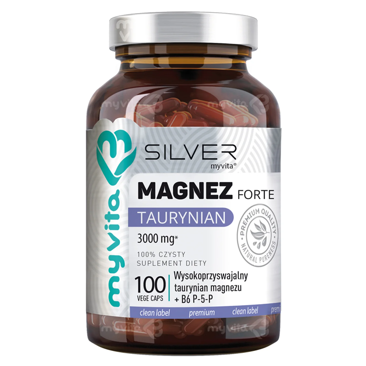 MyVita Silver Magnez Forte Taurynian 100 kapsułek