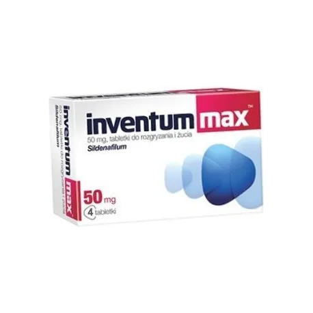 Inventum Max, 50 mg, 4 tabletki do rozgryzania i żucia