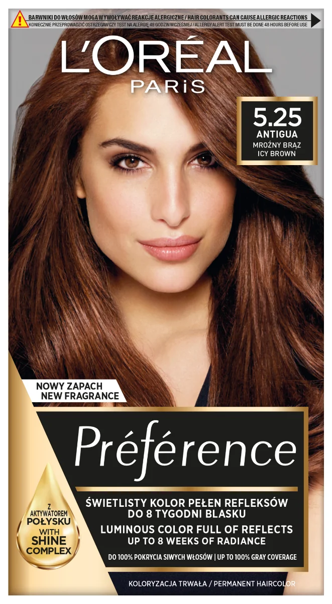 L`Oreal Paris Récital Préférence farba do włosów M2 5.25 Antigua, 1 szt.