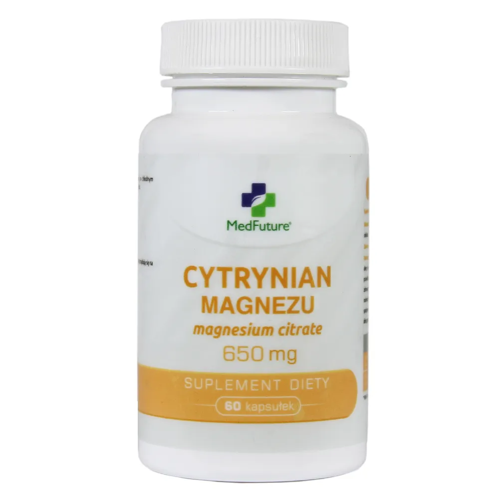 MedFuture cytrynian magnezu 650 mg, 60 kapsułek 
