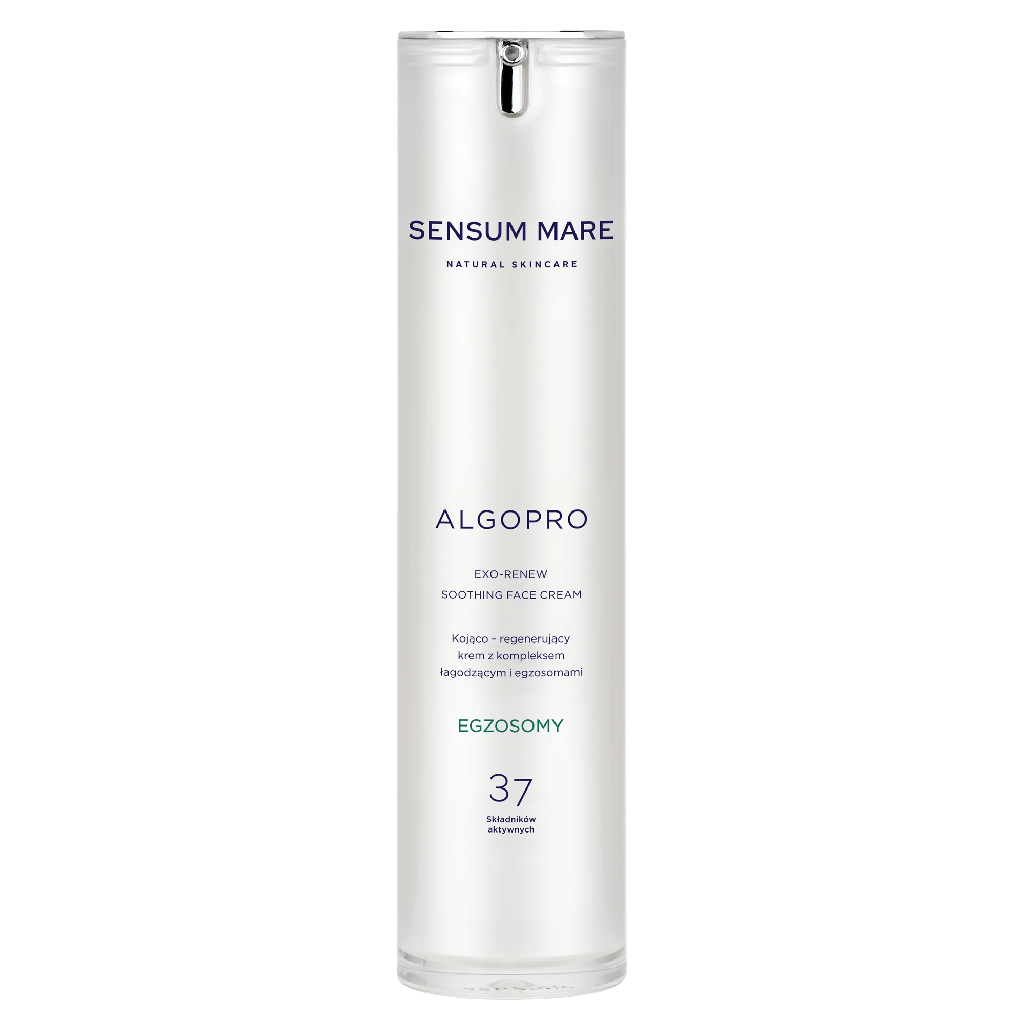 Sensum Mare Algopro kojąco-regenerujący krem z kompleksem łagodzącym i egzosomami, 50 ml