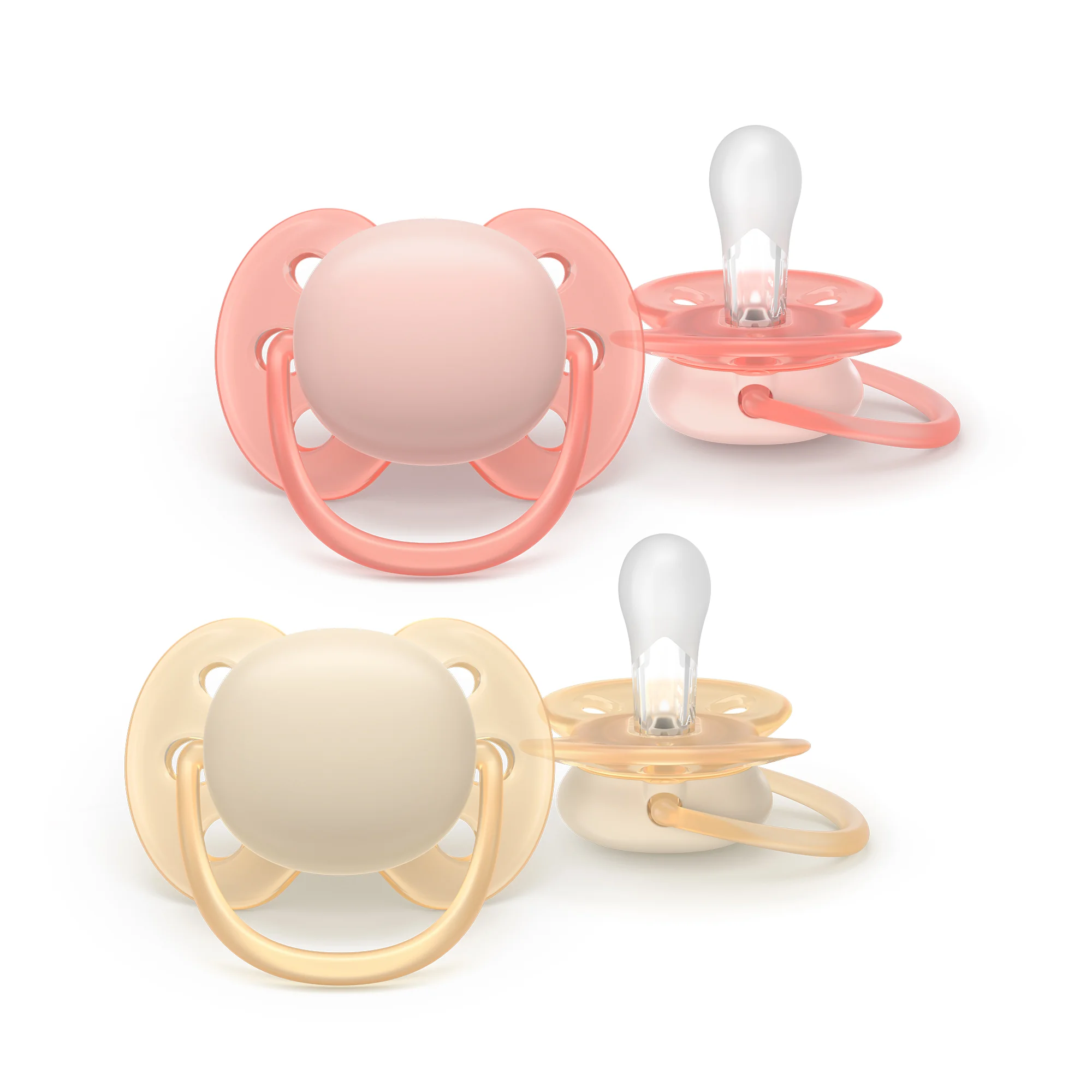 Philips Avent Ultra Soft ortodontyczny smoczek uspokajający 0-6 m, 2 sztuki