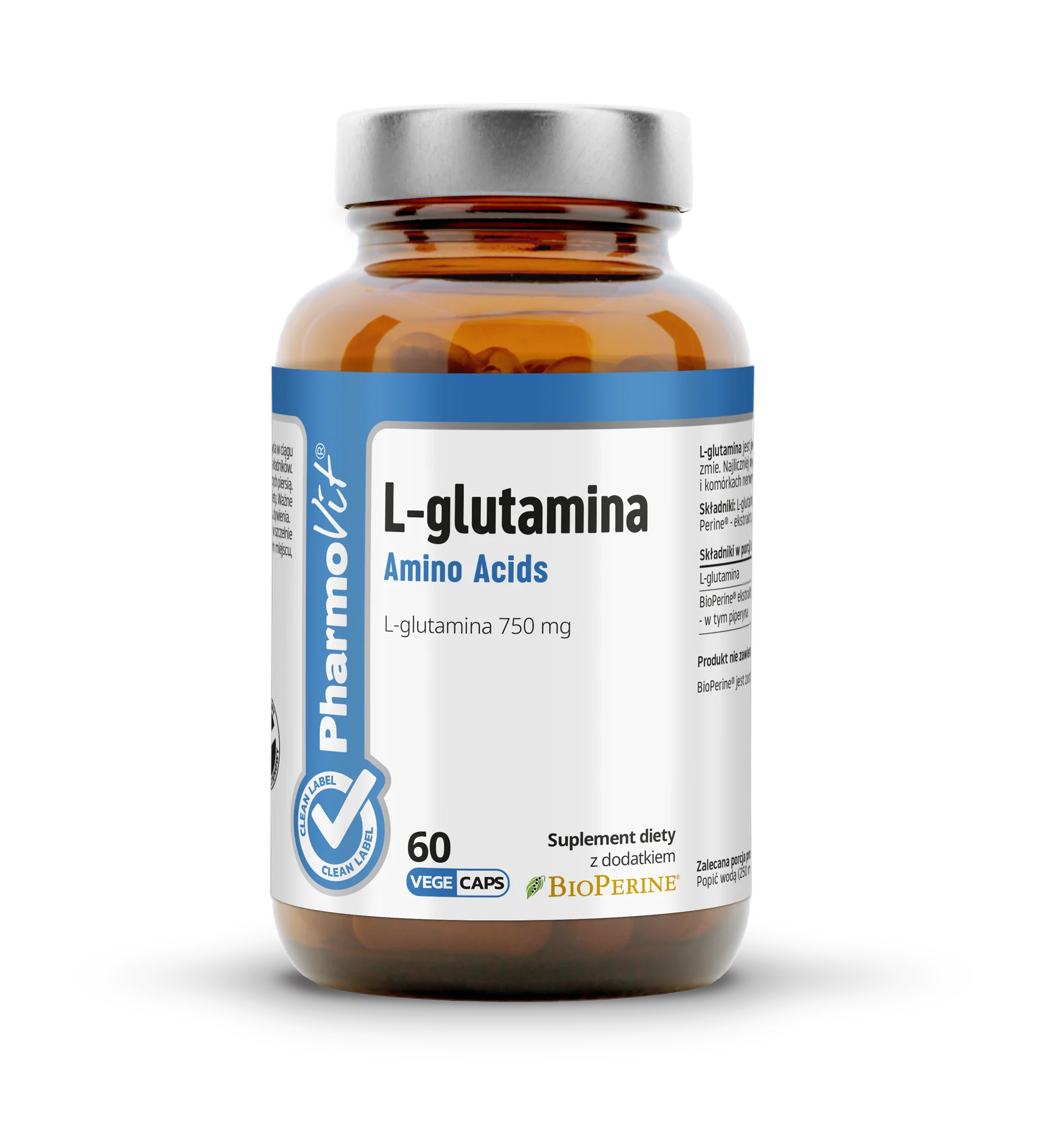 PharmoVit® L-glutamina 60 kapsułek