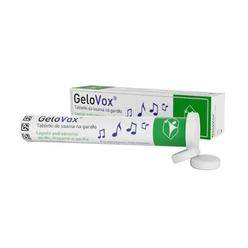 Gelovox, smak porzeczkowo-mentolowy, 20 tabletek do ssania 