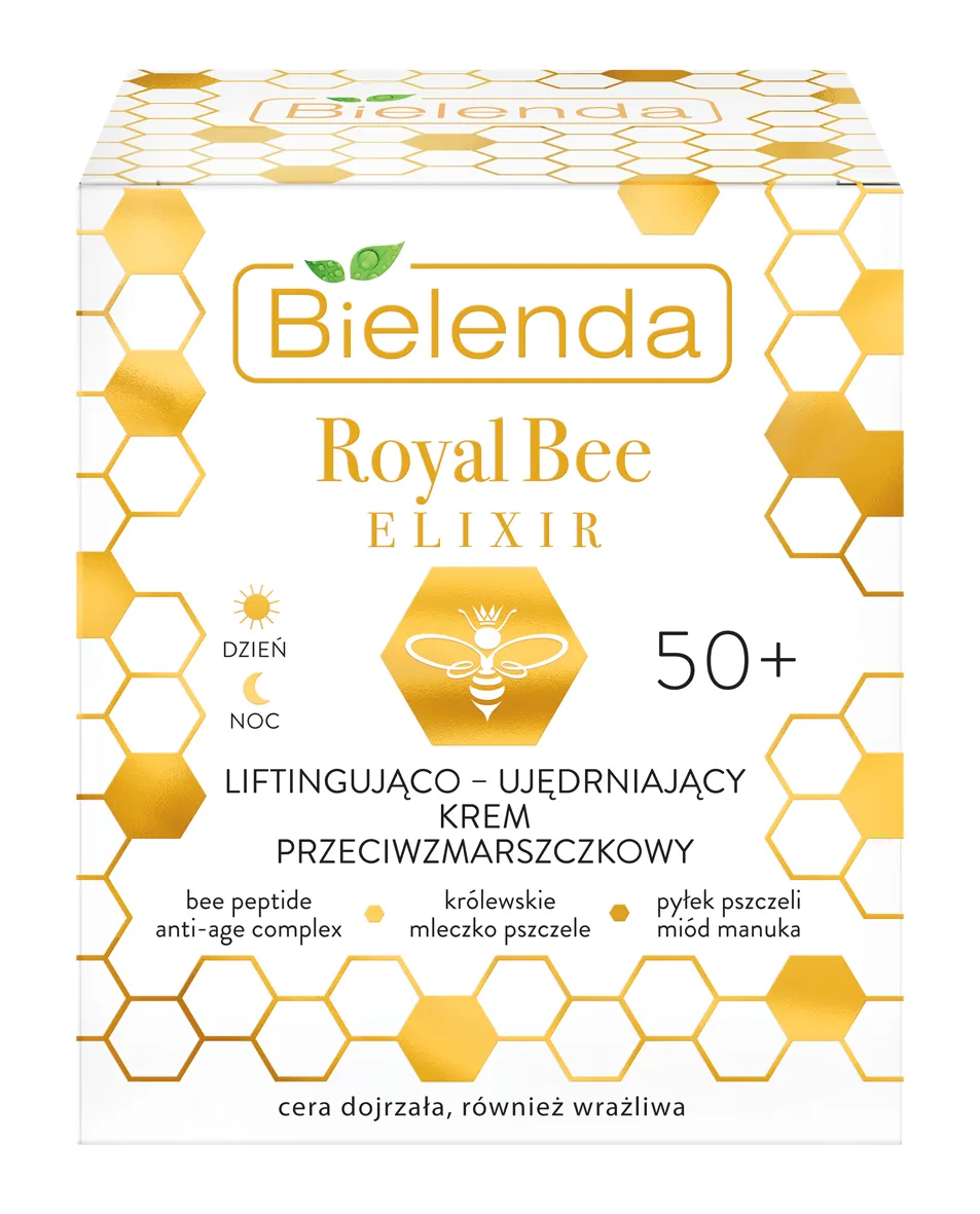 Bielenda Royal Bee Elixir liftingująco - ujędrniający krem przeciwzmarszczkowy 50+ na dzień i na noc, 50 ml
