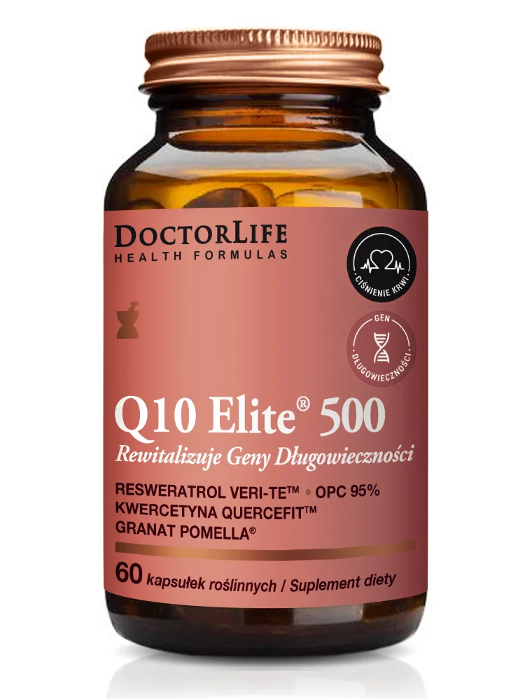 Doctor Life Co-Q10 Elite Rewitalizuje Geny Długowieczności 60 kapsułek
