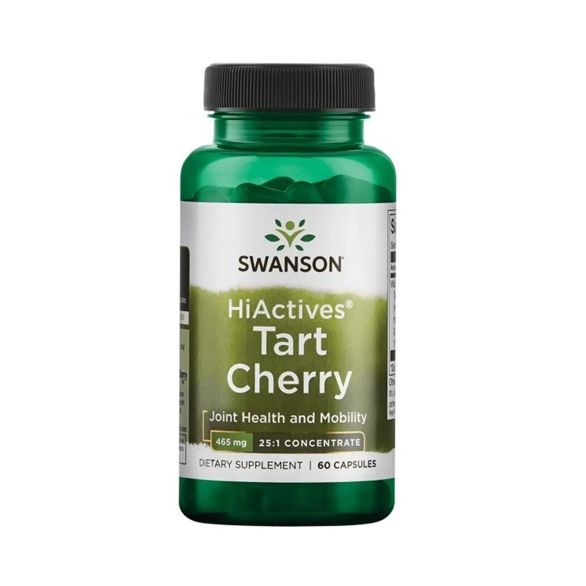 Swanson, HiActives Tart Cherry, 465 mg, suplement diety, 60 kapsułek
