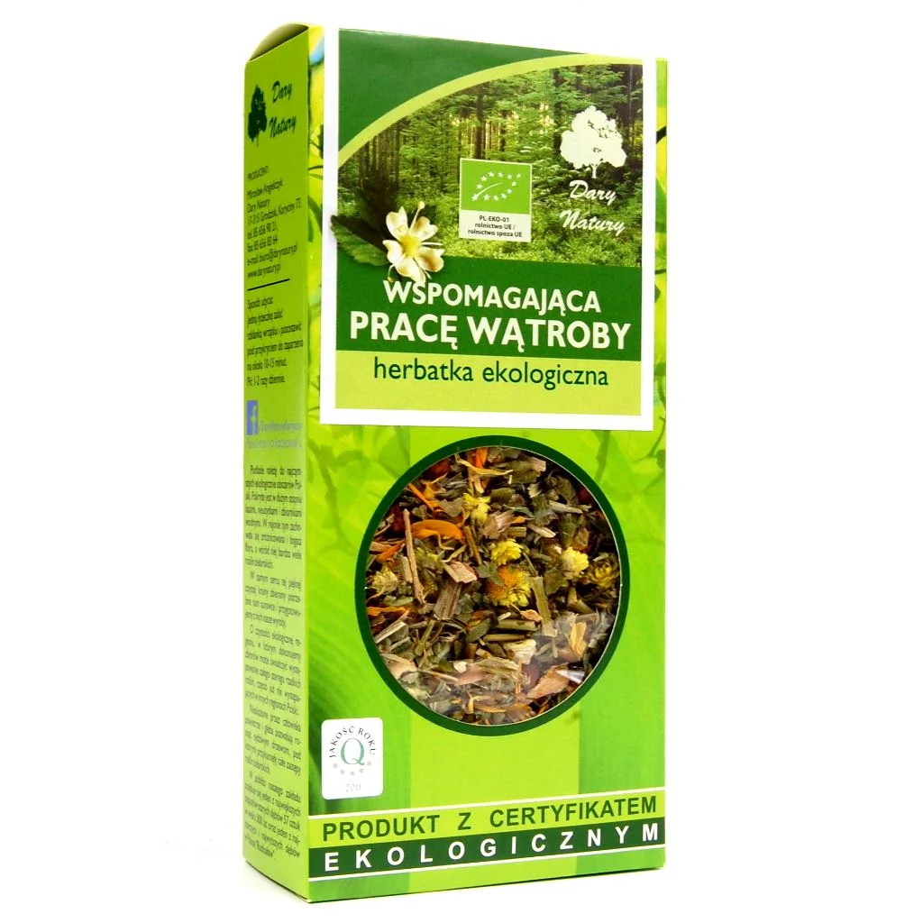 Dary Natury Herbatka Wspomagająca Pracę Wątroby herbatka ekologiczna, 50 g