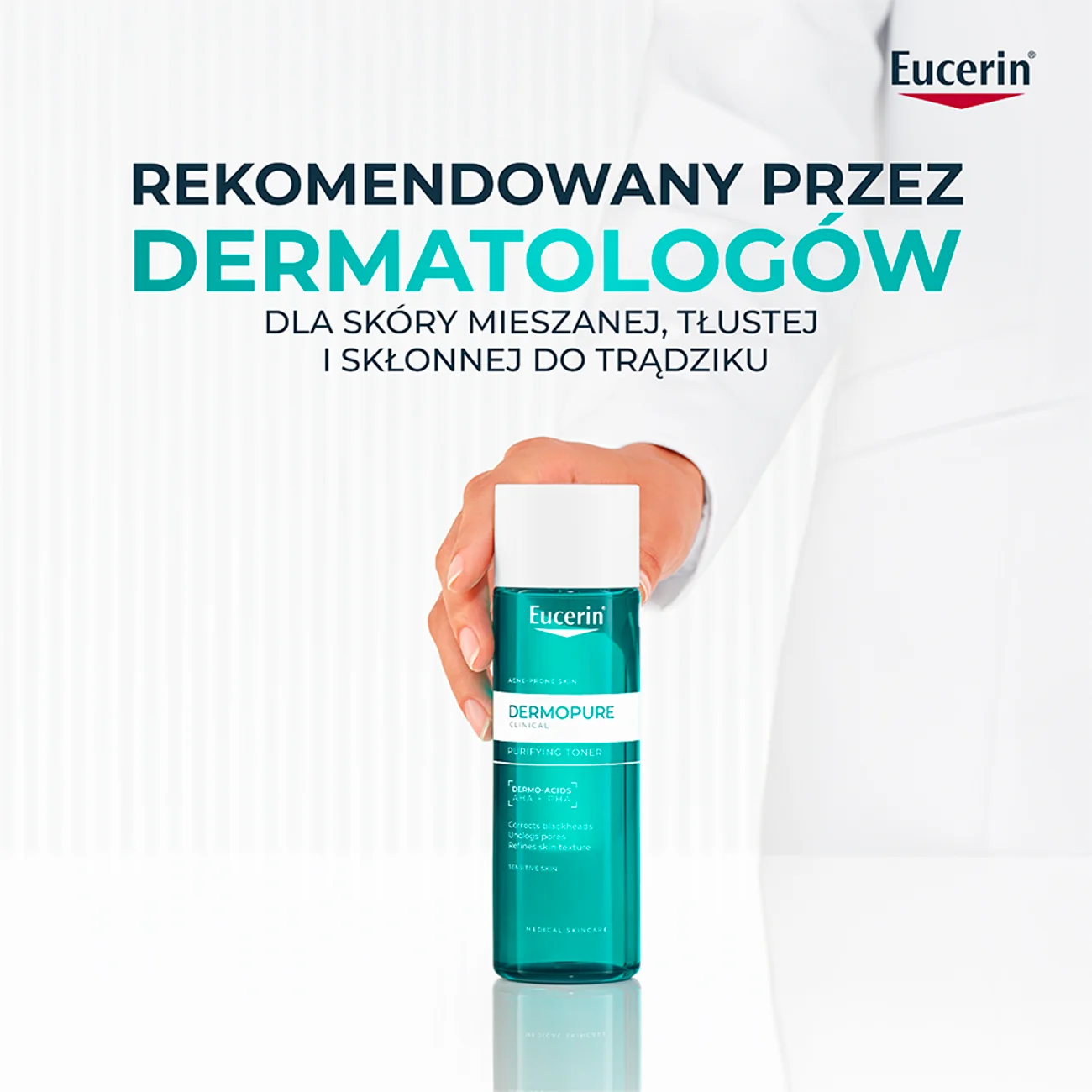 Eucerin DermoPure Clinical oczyszczający tonik do twarzy, 200 ml