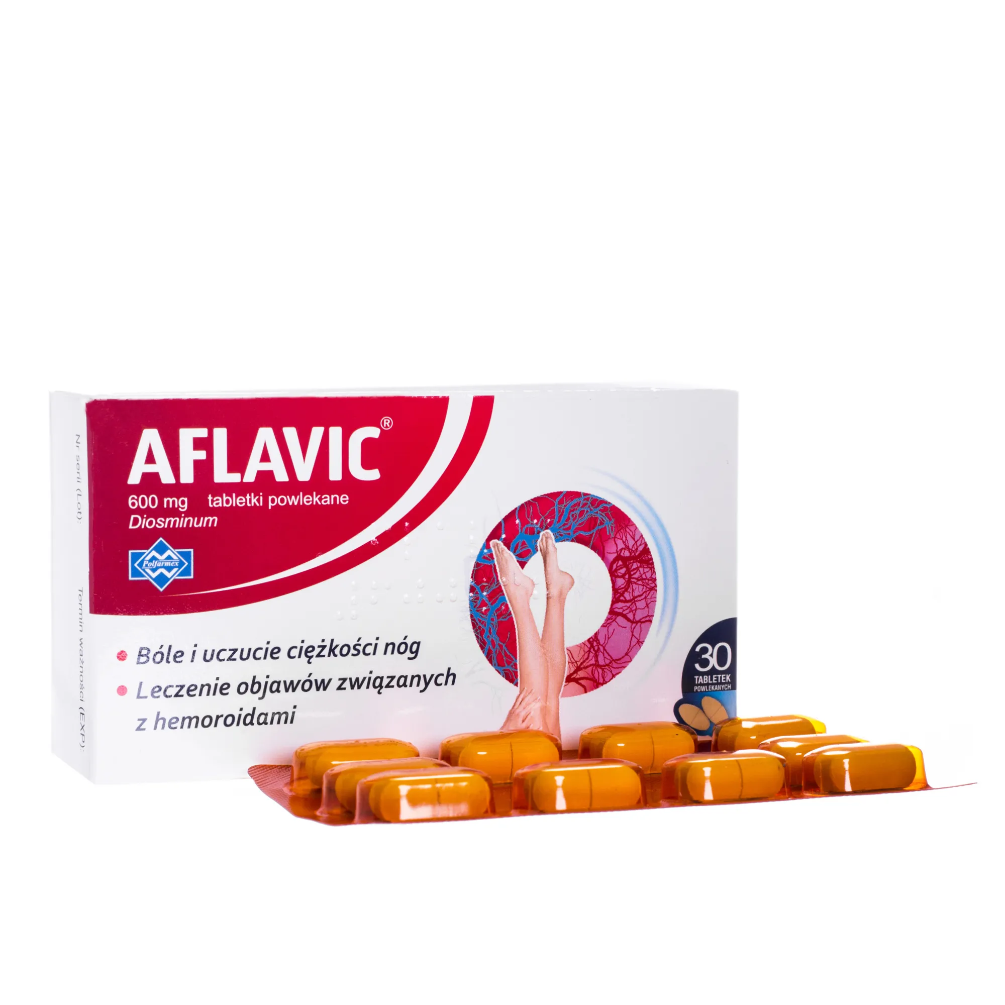 Aflavic Comfort, 600 mg, 30 tabletek powlekanych 