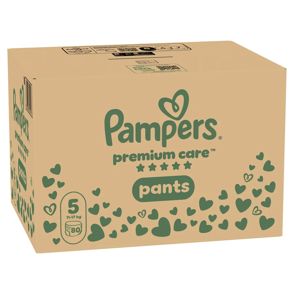 Pampers Premium Care Pants 5 pieluchomajtki, rozmiar 5, 11-17 kg, 80 sztuk