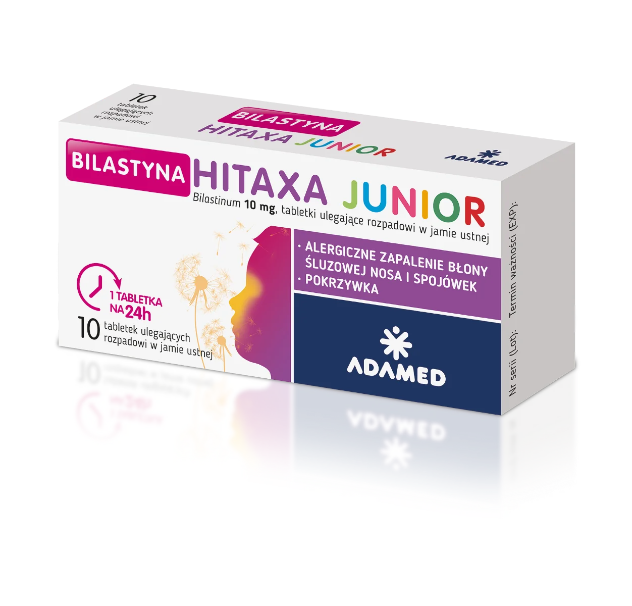 Bilastyna Hitaxa Junior 10 mg 10 tabletek ulegających rozpadowi w jamie ustnej