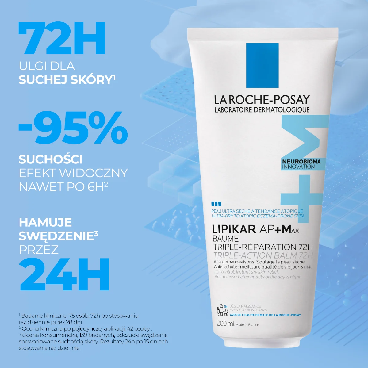 La Roche-Posay Lipikar Syndet AP+ krem myjący uzupełniający poziom lipidów, 200 ml