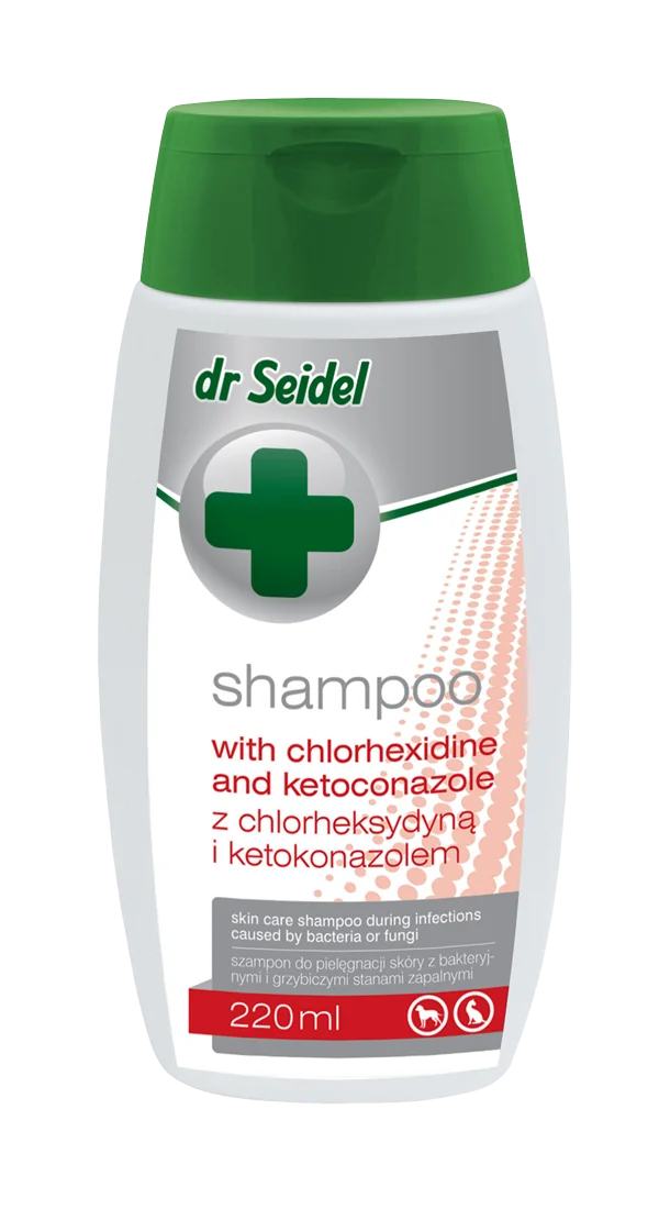 dr Seidel szampon z chlorheksydyną i ketokonazolem, 220 ml