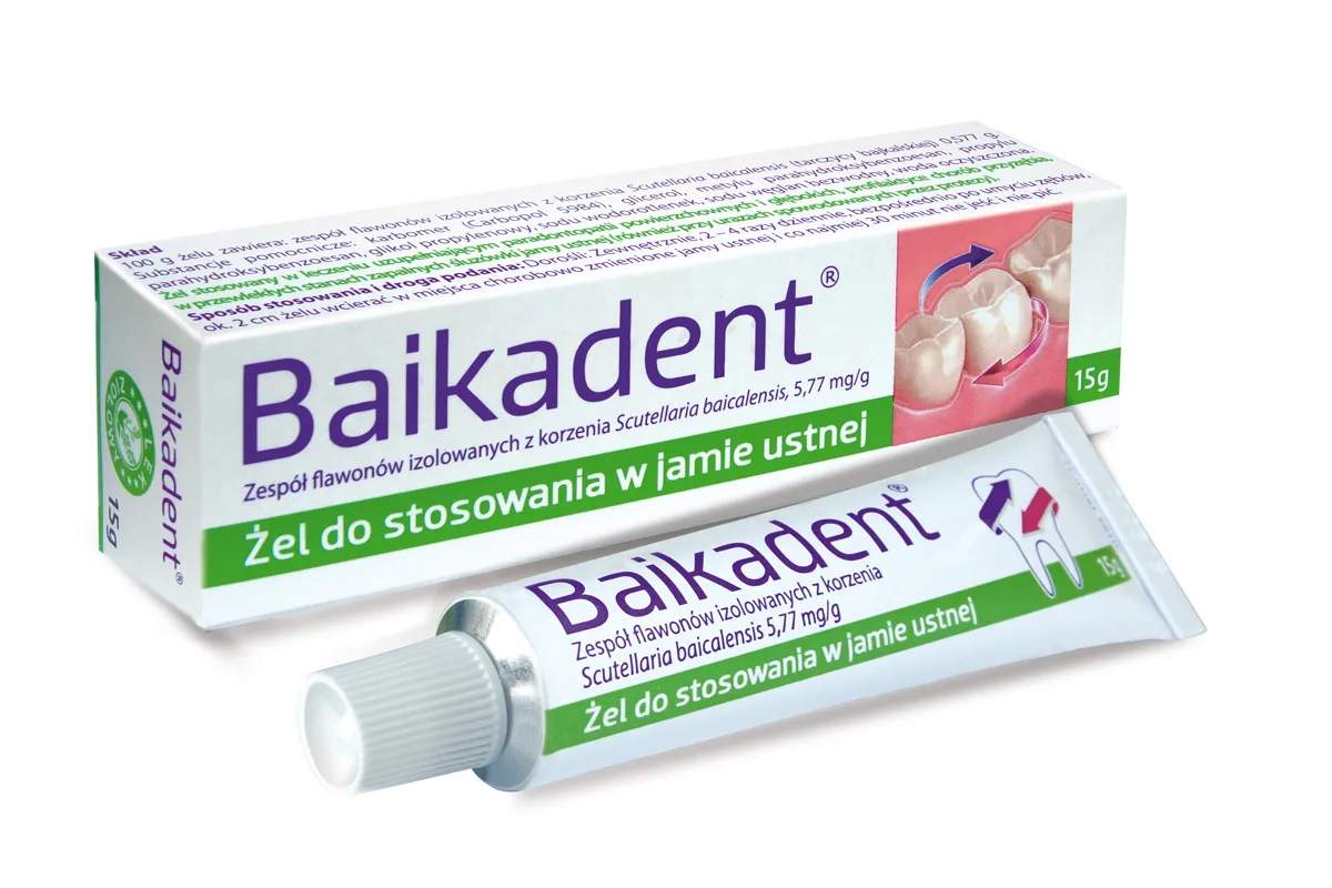 Baikadent, 5,77 mg/g, żel do stosowania w jamie ustnej, 15 g