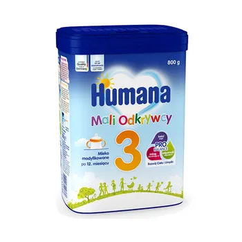 Humana 3 Mali Odkrywcy, mleko w proszku modyfikowane po 12. miesiącu, 800 g 