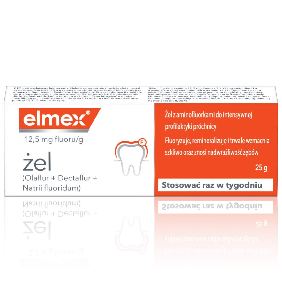 Elmex 12,5 mg fluoru/g, żel, 25 g