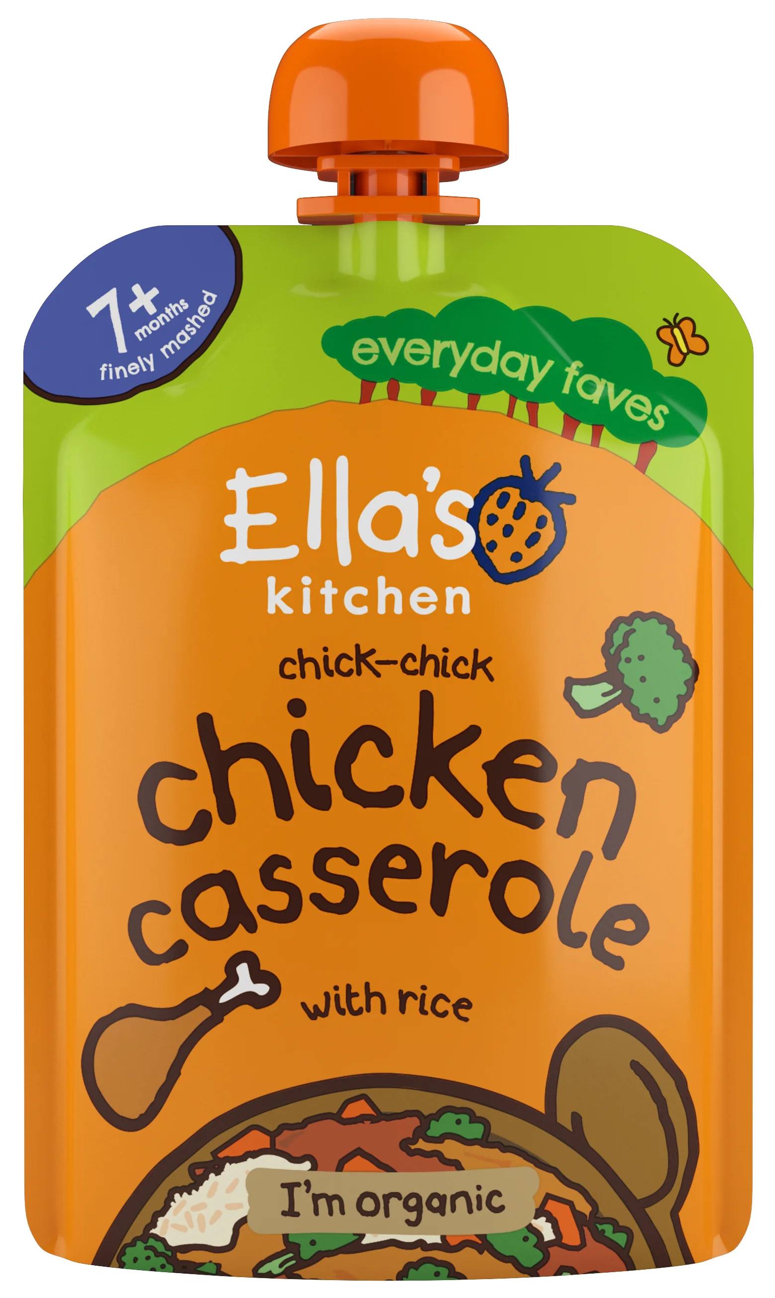 Ella's Kitchen BIO ryż zapiekany z kurczakiem, 130 g