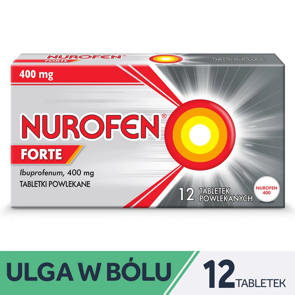 Nurofen Forte, 400 mg, 12 tabletek powlekanych